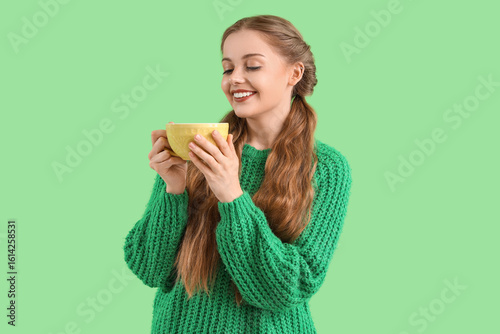 Beautiful happy young woman...
