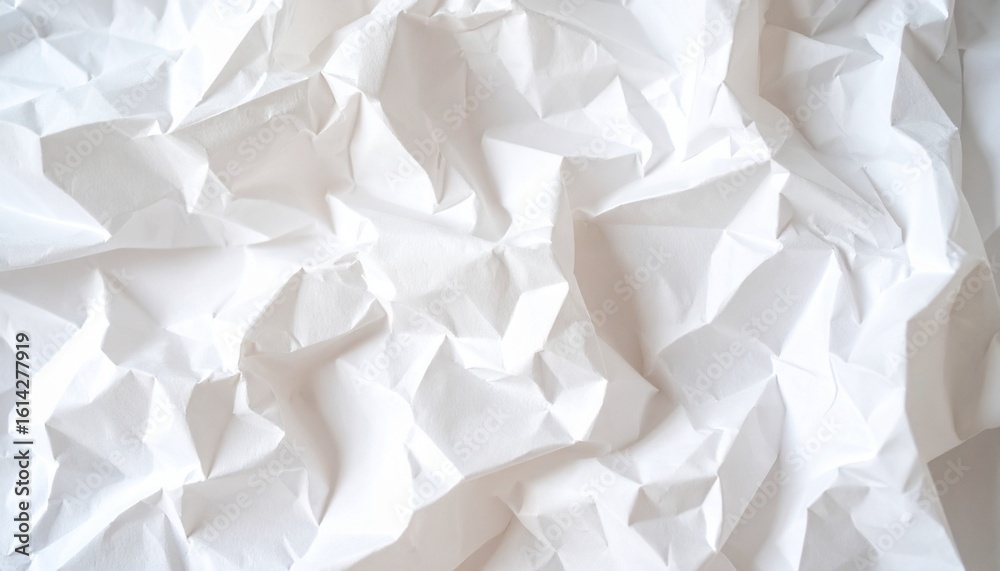 Obraz premium High-Resolution Wrinkled Paper Texture Close-Up