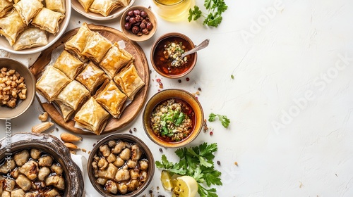 Wallpaper Mural Delicious Middle Eastern Dessert Table with Baklava and Sweets Torontodigital.ca