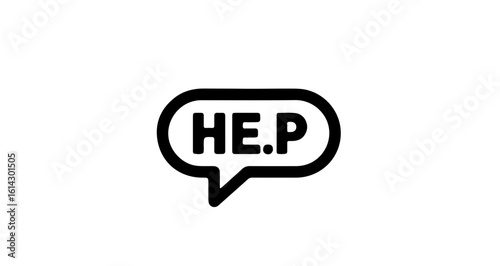 Social network icon help support assistance icon in speech bubble vector graphic for website support and customer service needs vector
