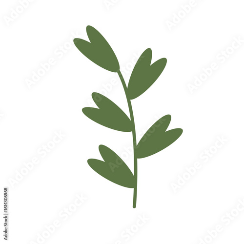 Elegant winter botanical vector in calming pastel color palette, suitable for seasonal cards, wallpapers, and minimal design projects