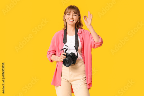 Beautiful young woman with ...