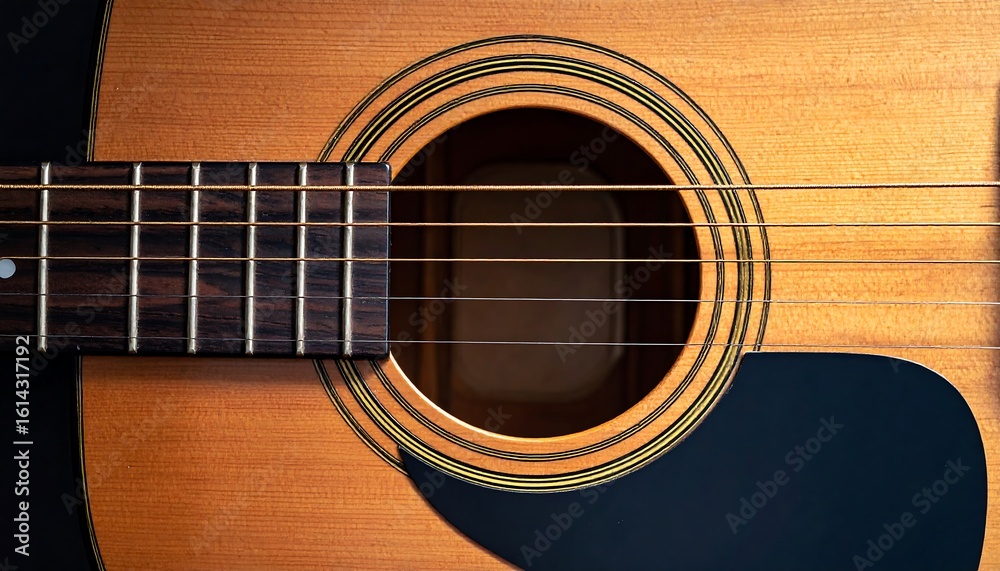 Obraz premium Close-up acoustic guitar (1)