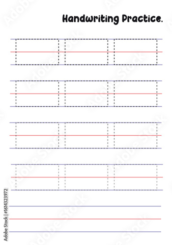 Handwriting Practice Sheets for Kids – Prewriting Tracing Lines, Curves, Patterns, Spirals, Triangles, Square's, zigzag, hexagonal , circles, opals, etc. for Fine Motor Skills Development.