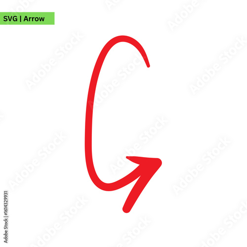 A dynamic arrow logo vector design featuring a bold arrow in motion with speed lines, symbolizing quickness and efficiency in a vibrant and energetic style.