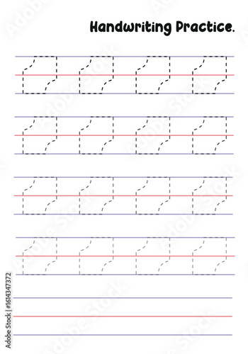Handwriting Practice Sheets for Kids – Prewriting Tracing Lines, Curves, Patterns, Spirals, Triangles, Square's, zigzag, hexagonal , circles, opals, etc. for Fine Motor Skills Development.