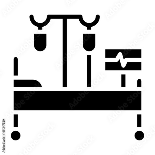 Critical Care Glyph Icon