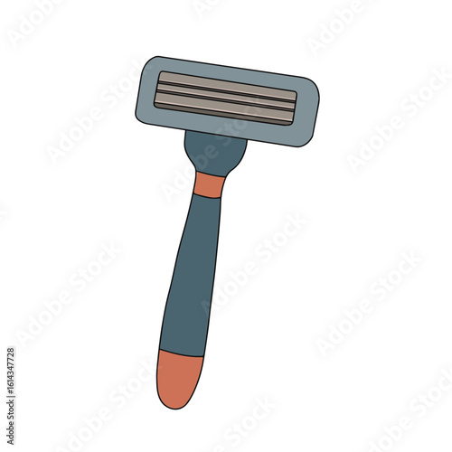 Vector Illustration of a Razor. Shaving Tool Icon in Flat Style