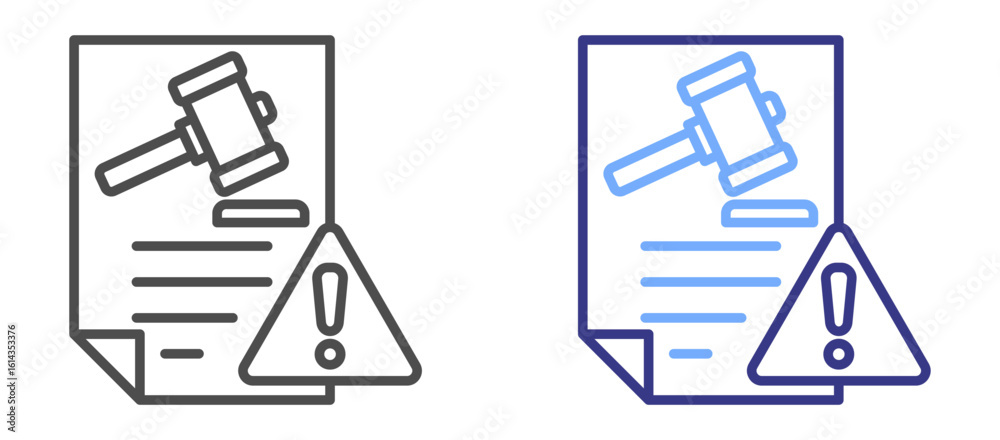 Fototapeta premium Compliance Risk icon color