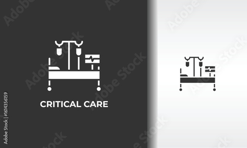 Critical Care Vector, Icon Or Logo Sign Isolated Symbol Illustration