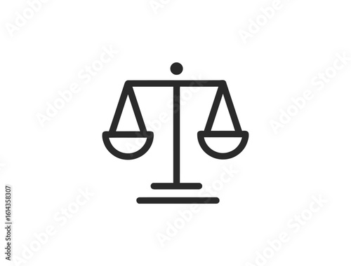 "Law and Justice Web Icon Set in Line Style — Legal, Court, Crime, Lawyer & Judgement Symbols for Web and Mobile UI