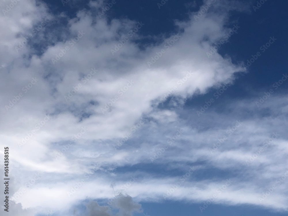 Obraz premium blue sky with clouds for background