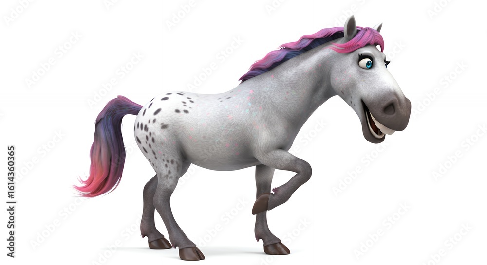 Cartoon horse illustration digital graphic design Cartoon horse illustration digital graphic design