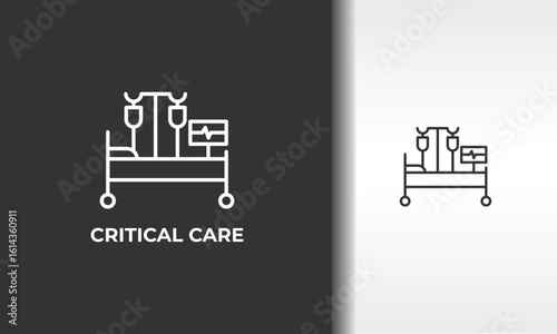 Critical Care Vector, Icon Or Logo Sign Isolated Symbol Illustration