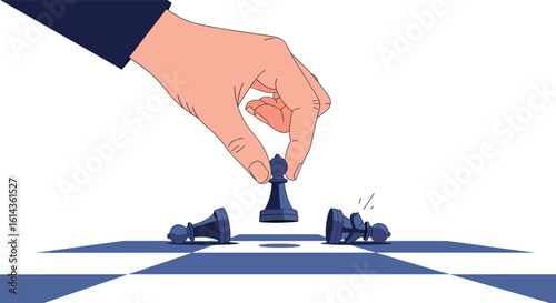 Strategic decision making and planning success through calculated moves on a chessboard competition