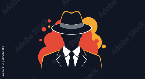 The mysterious man in the hat a symbol of intrigue and secretive operations in the modern world today