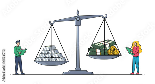 Understanding financial disparity demonstrating economic inequality through visual representation of wealth distribution and lifestyle choices