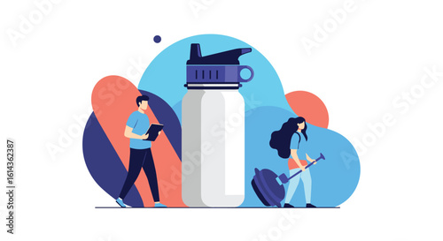 Stay hydrated all day long with this durable water bottle perfect for your active lifestyle