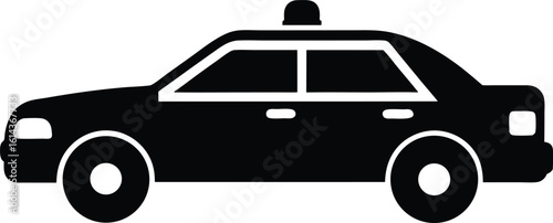 police car vector icon.