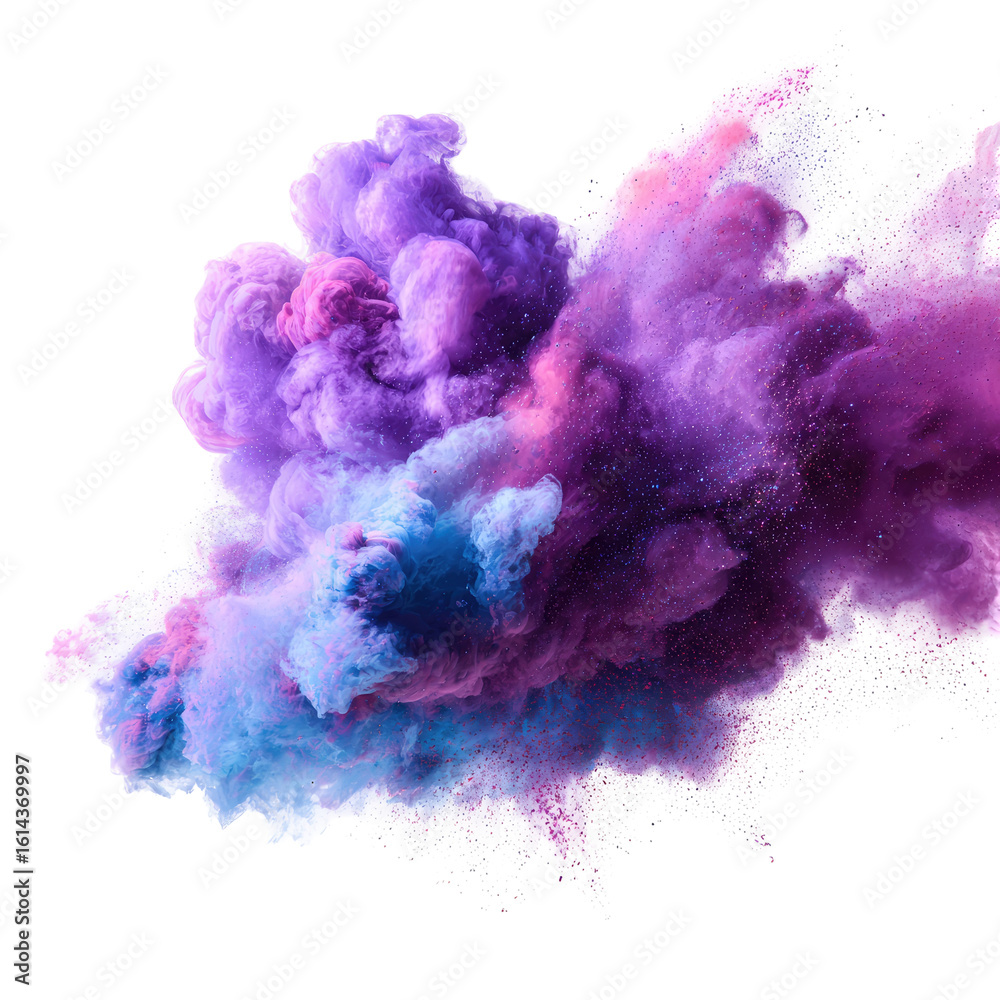 Fototapeta premium Colorful abstract smoke cloud