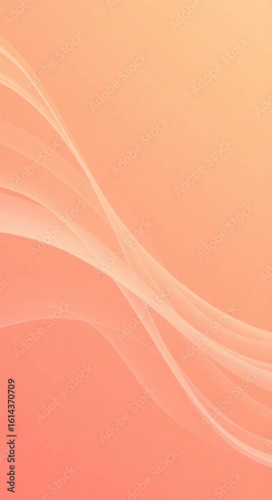 Fototapeta premium Sunset Peach Fade - Warm Pastel Peach and Coral Abstract Gradient Texture with Subtle Grain 9