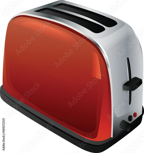 red toaster realistic style