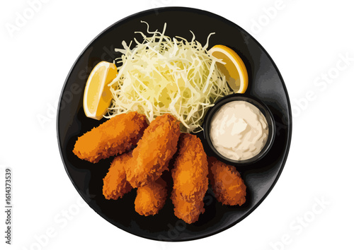 日本食　カキフライ