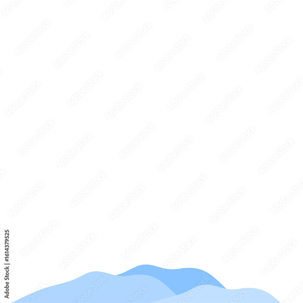 Fototapeta premium Vector illustration of blue mountain