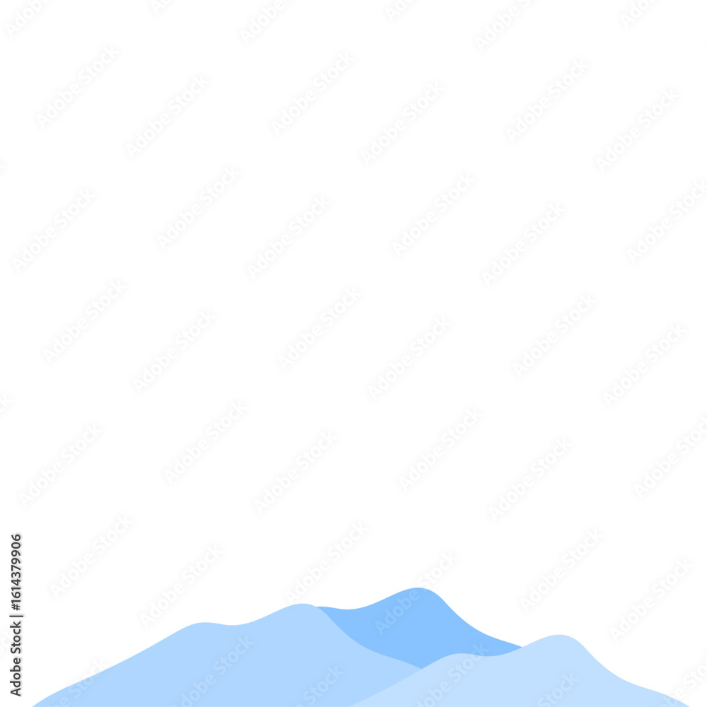 Obraz premium Vector illustration of blue mountain