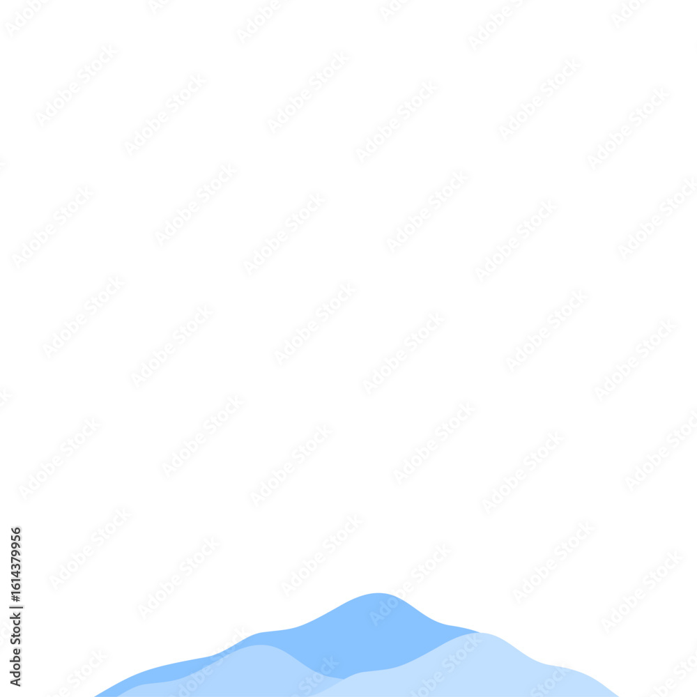 Obraz premium Vector illustration of blue mountain