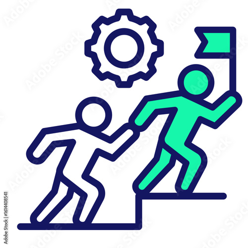 Lead By Example  Icon Element For Design
