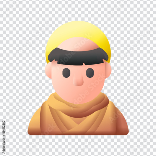 Medieval Monk Icon