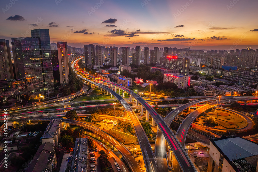 Obraz premium night view of the city