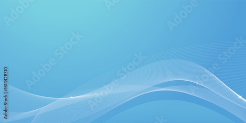 abstract soft blue wave background
