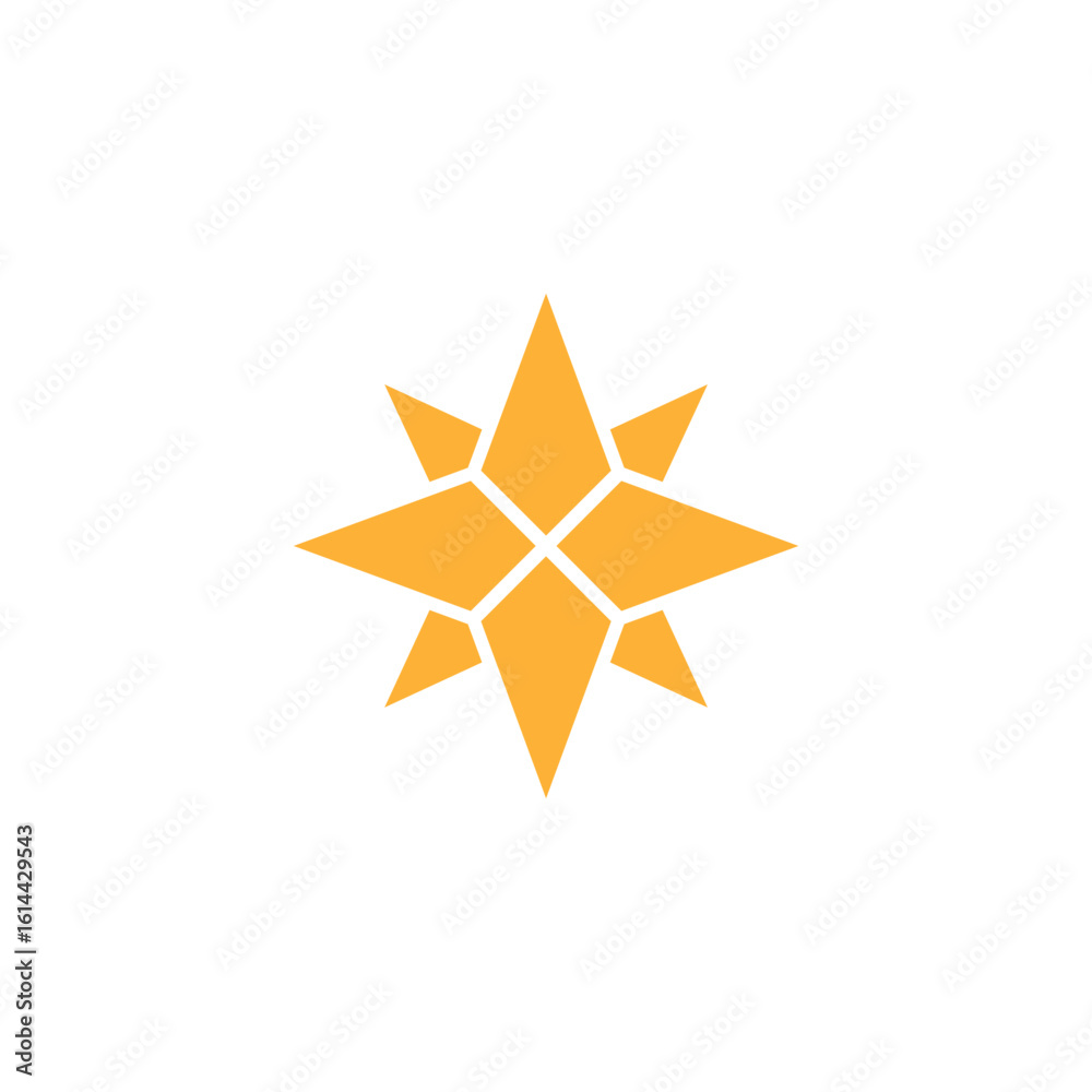 Obraz premium Star Logo Icon Element