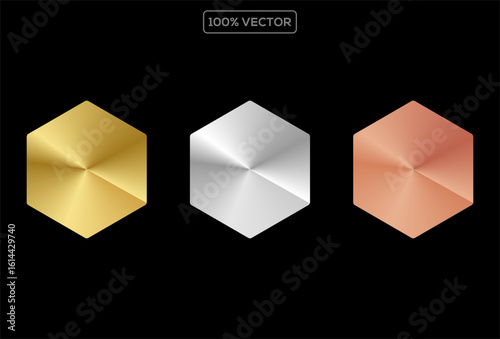 Silver gold Bronze aluminum brushed plate. Metal material radial glossy surface sheet. Holographic stainless steel texture background