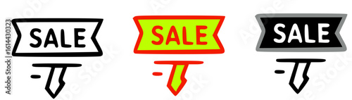 A vibrant illustration of a shopping basket announcing a flash sale promotion.