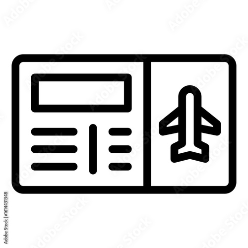 Travel Boarding Pass Icon