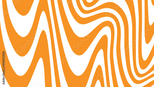 Funky vertical wave vector background with retro color palette, bold flowing lines, and psychedelic curves, perfect for 60s and 70s vintage design and media projects
