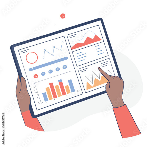 : SaaS Platform Dashboard on Tablet
Adobe Illustrator Artwork