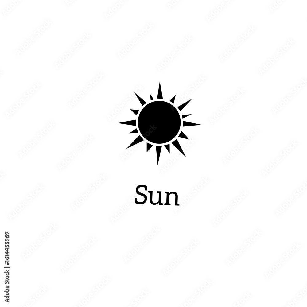 Fototapeta premium Sun vector logo design concept