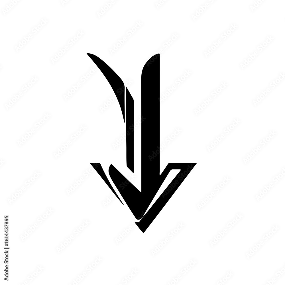 Down Arrow Icons - Monochrome Directional Indicators. Guide your users with this versatile collection of black and white down arrow icons. Perfect for indicating direction, scrolling Down Arrow Icons - Monochrome Directional Indicators. Guide your users with this versatile collection of black and white down arrow icons. Perfect for indicating direction, scrolling