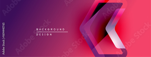 Abstract gradient background. Layers create dynamic visual effect. Pink, purple hues dominate composition. Modern design element.