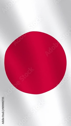 Japanese flag waving