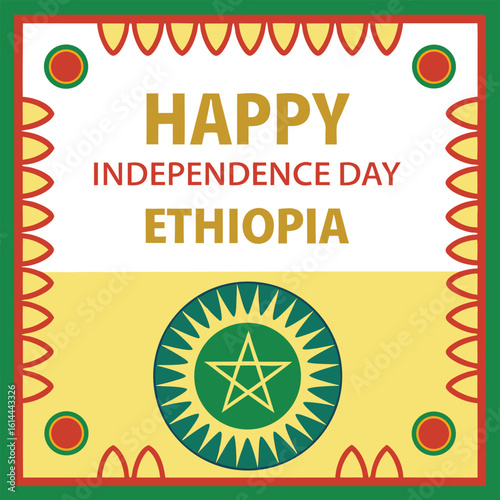 Ethiopian independence day celebration card design