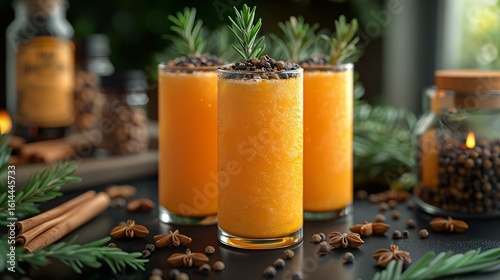 Different Products as Background Top View for Healthy Food and Balanced Diet Concepts

