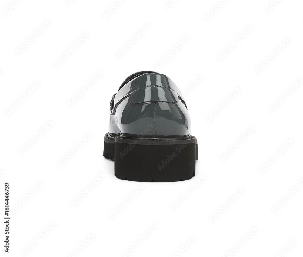 Obraz premium Leather Comfortable Shoes On PNG Transparent Background. Cut-Out Clipping Path With Adobe Photoshop Pen Tool . PNG Transparent Shoes