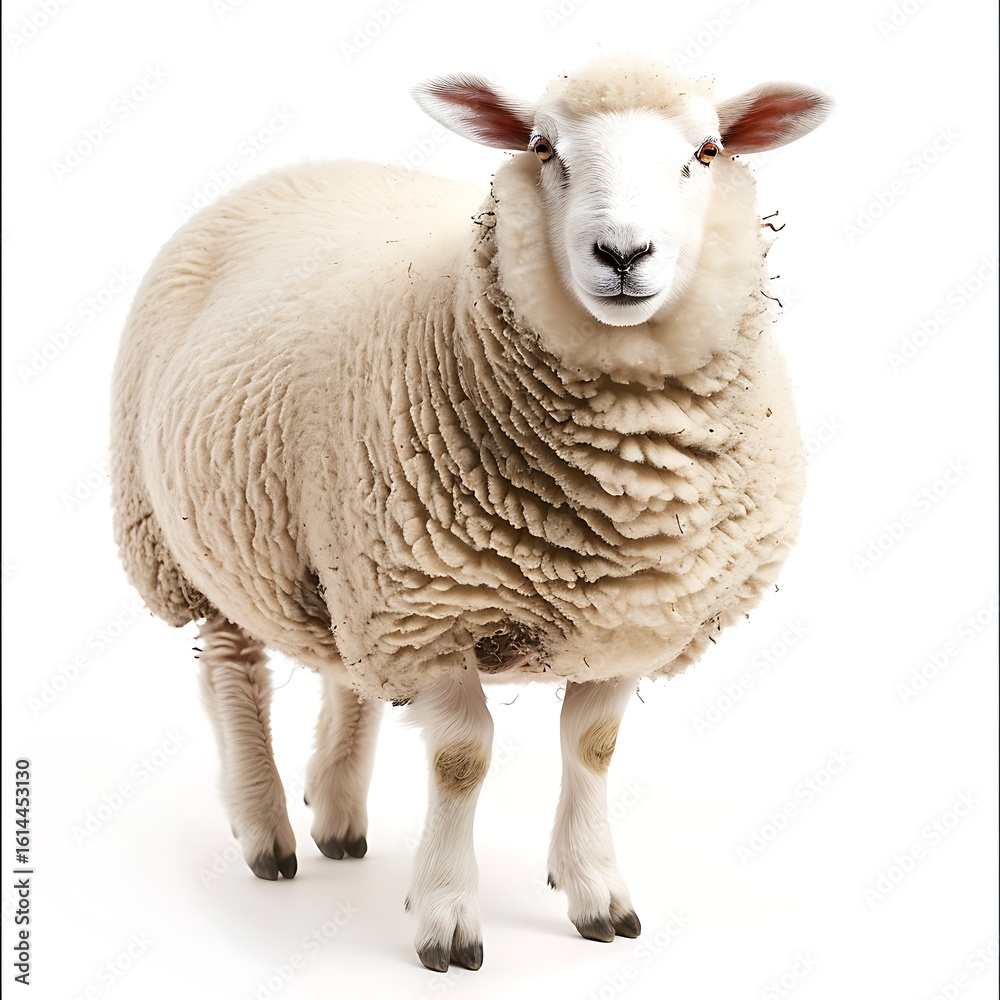 Fototapeta premium sheep isolated on white