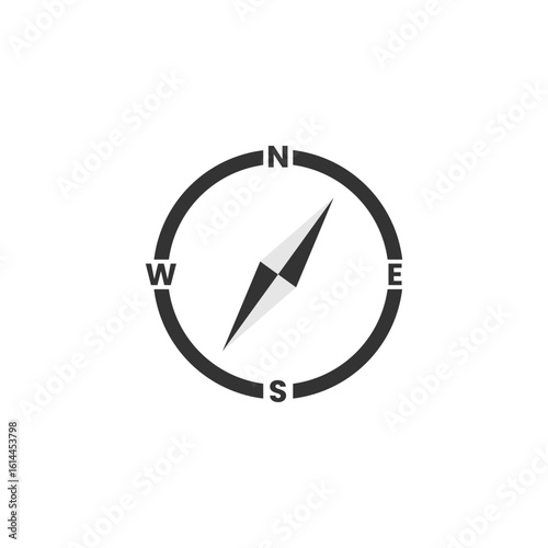 compass icon or compass outline icon vector isolated. Best compass icon for apps, websites, or about compass product design. 