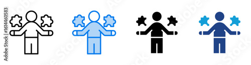 Contributing icon set multiple style collection